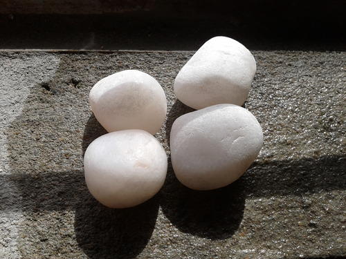 White Quartz Pebbles - Minerals