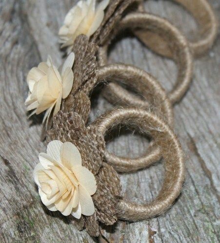 Napkin Holder Covered With Jute