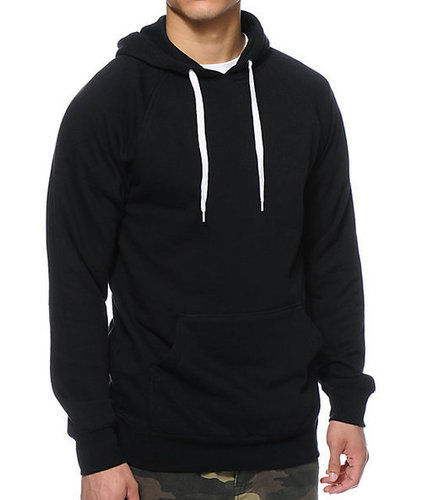 High Neck Cotton Hoodie