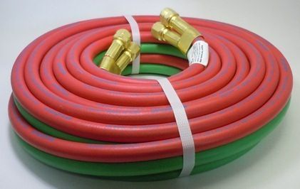 Red and Green Welding Hoses