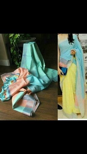 Special Party Wear Linen Saree