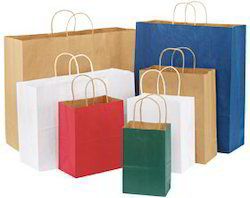 Brown Plain Paper Carry Bags