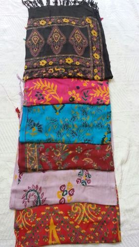 Satin Print and Multi Color Stoles