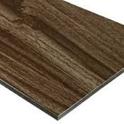 Wood Grain Aluminum Composite Panels With 3Mm Panel Thickness And 0.25 Aluminum Thickness Application: Exterior