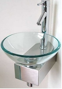 Glass Wash Basins - Metals Type: Cast Iron