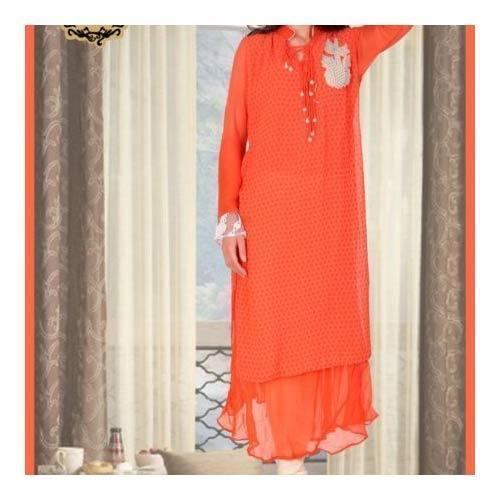 Ladies Orange Designer Kurti