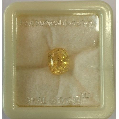 Oval Cut Natural Yellow Sapphire Gemstone