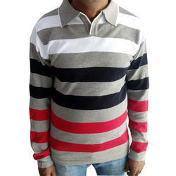 Flat Knitted Men T Shirt Size: Medium