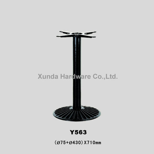 Furniture Parts Matt Black Cast Iron Table Base