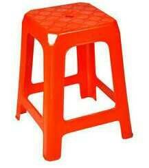 Orange Color Plastic Stool