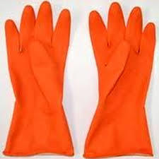 Orange Safety Hand Gloves