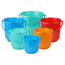 Many Color Plastic Buckets