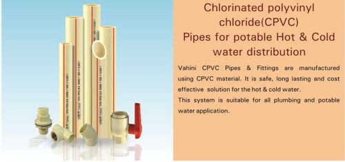 Vahini Cpvc Pipes For Hot And Cold Water