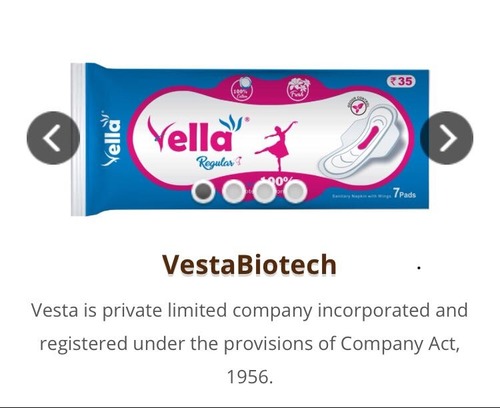 Vella Regular Sanitary Pads Age Group: Adults