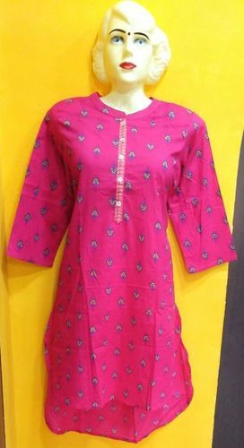 Spring Designer Long Cotton Kurtis