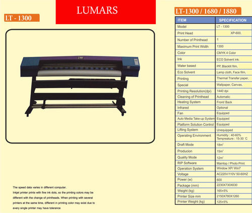 eco solvent printing machine