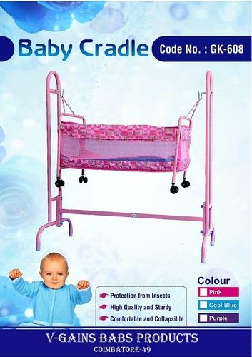 M S With Powder Coated Baby Cradle [Appu'S Gk-608]