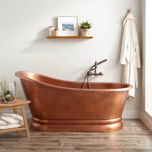 Cast Iron Less Maintenance Copper Bath Tub