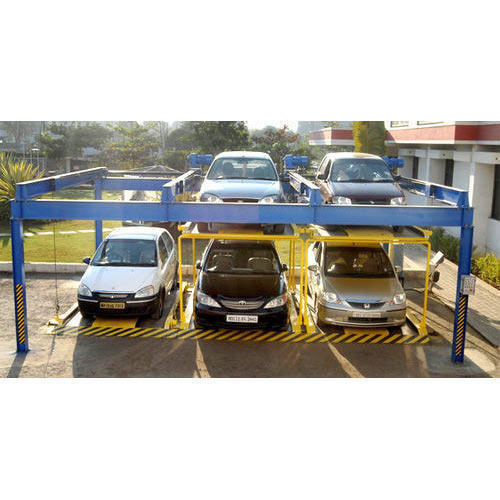 Puzzle Car Parking System - Anti-Skid Surface, 4450 mm Length | 2000 mm Width, 60 sec Parking Time, 24 V DC Electrical Safety