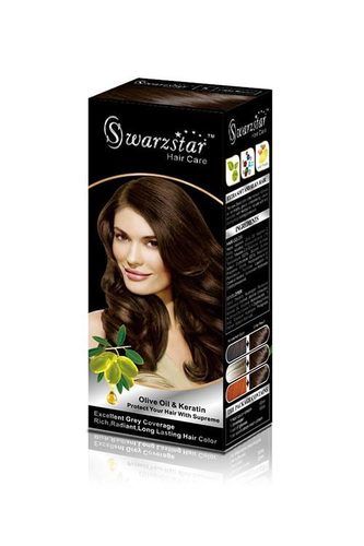 Swarzstar Permanent Moisture Color Cream- (Light Brown-5.0)