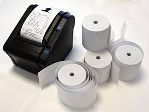 Thermal Paper Plain Roll - 50gsm to 70gsm Quality | Size Options: 15m, 20m, 25m, 50m, White Color with Coating