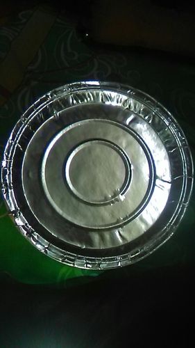 Disposable Silver Foil Paper Plates - Durable Eco-Friendly Material, Economical and Quality Assured