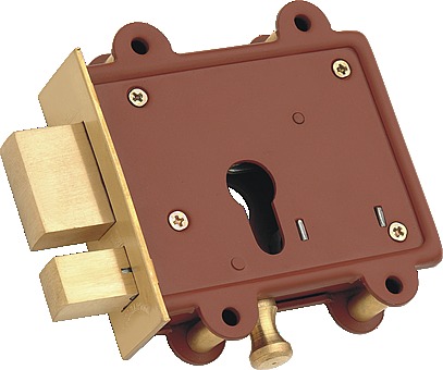 Highly Demanded Low Price Lock - Brass & Steel 25 mm Brown | Double Locking Powder Coated Finish Easy Install