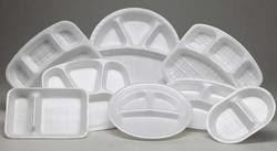 Disposable White Plastic Plates