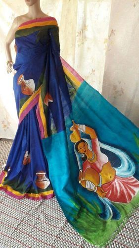 Printed Silk Saree For Womens