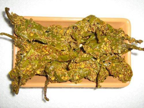 Stuffed Green Chilli Pickle