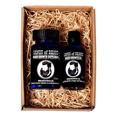 Beard Growth Oil And Supplement