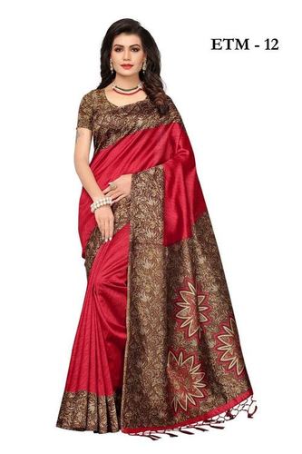 Dual Color Designer Ladies Sarees Liquid