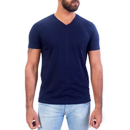 Breathable 100% Organic Navy Blue T-Shirt