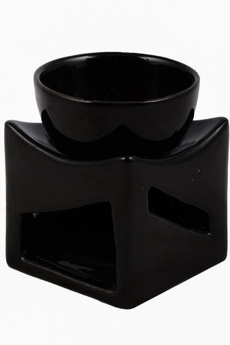 Black Square Candle Holder And Oil Diffuser