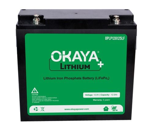 Okaya Lithium Ferrous Phosphate Battery 12.8 V - 12.5 Ah