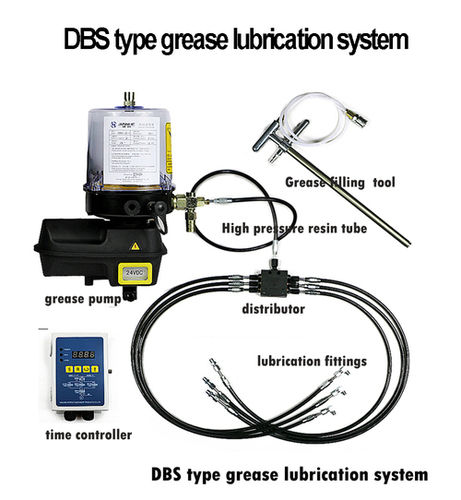 Full Set Central Lubrication System With 6 Lubrication Point Dbs Type Grease Lubrication Pump For Cnc Machine