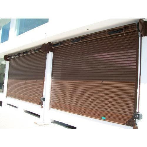 Brown Gear Operated Rolling Shutters