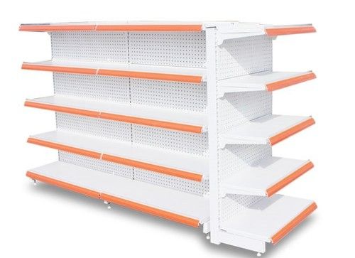 High Steel Second Hand Single Side Supermarket Grocery Store Shelving