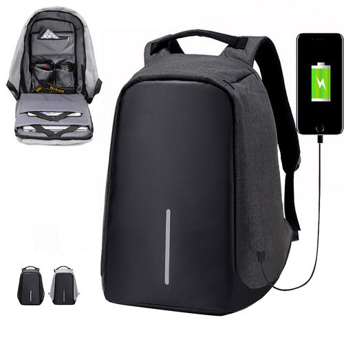43cm Anti Theft Backpack With Usb Charging Port For Men