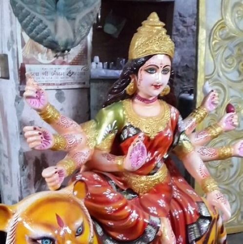 Eco-Friendly Fiber Maa Durga Murti 