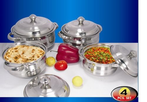 Ss Esteelo Stainless Steel Hot Pot, For Home, Capacity: 500 Ml - 40000 Ml