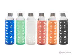 Colored Plastic Glass Bottle