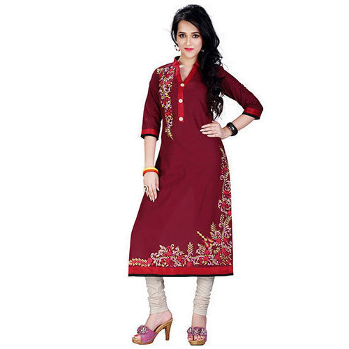 Ladies Kurti - Cotton Blend, Available in Sizes XS to L | Anti-UV, Breathable, Quick Dry, Non-Toxic, Perfect for Daily Wear and Parties
