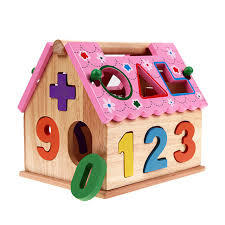 Multi Educational Wooden House Kids Toys