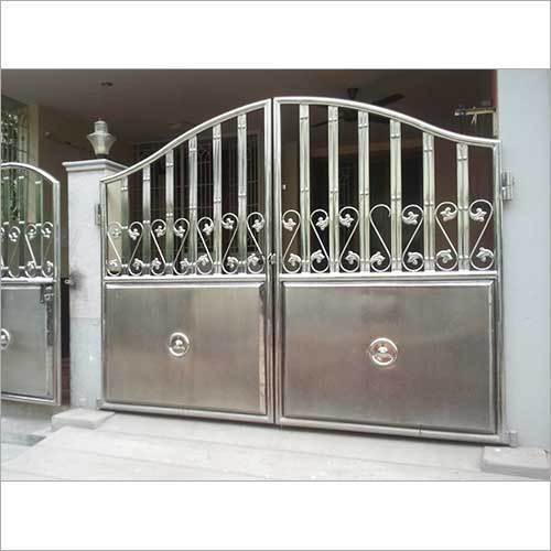 Swing Open Style Stainless Steel Fancy Main Gates