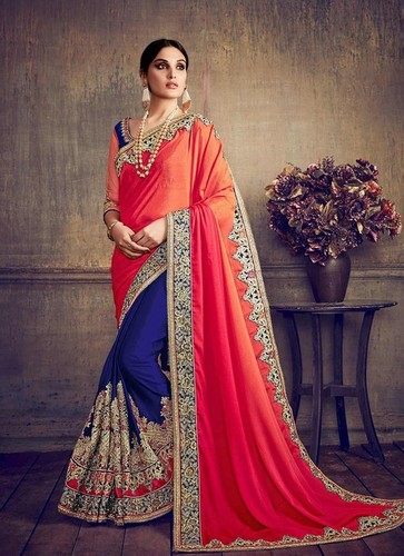 Designer Partywear Embroidery Saree