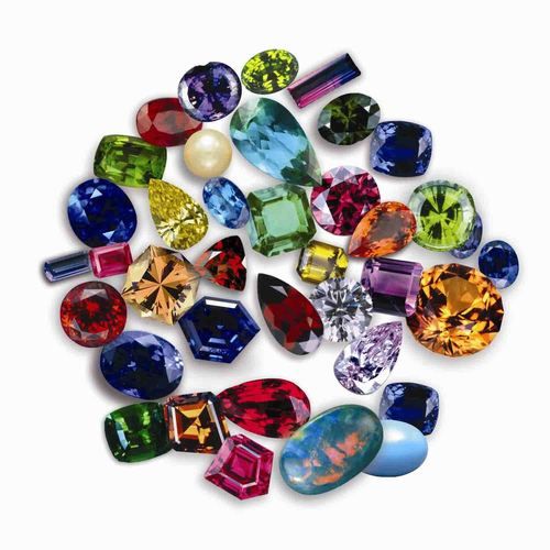 Many Colored Gemology Stone