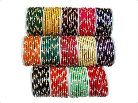 Fashion Multi Color Glass Bangles