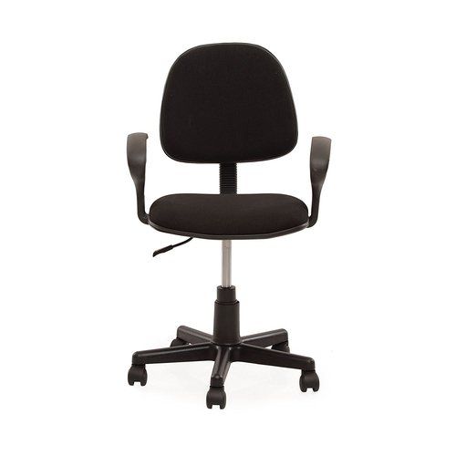 Black Color Computer Chair With Height Adjustable No Assembly Required