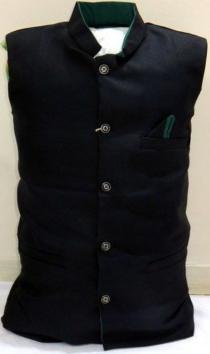 Black Jute Jacket For Mens